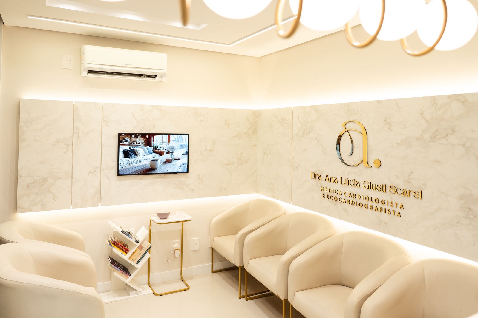 Sala de espera da clínica